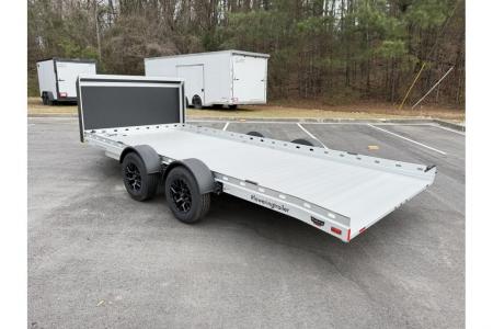 New 2026 Futura 81"x16.5' Lowering Car Hauler, Electric Jack, Winch, Rock Guard, Spare, Super Sport LT500