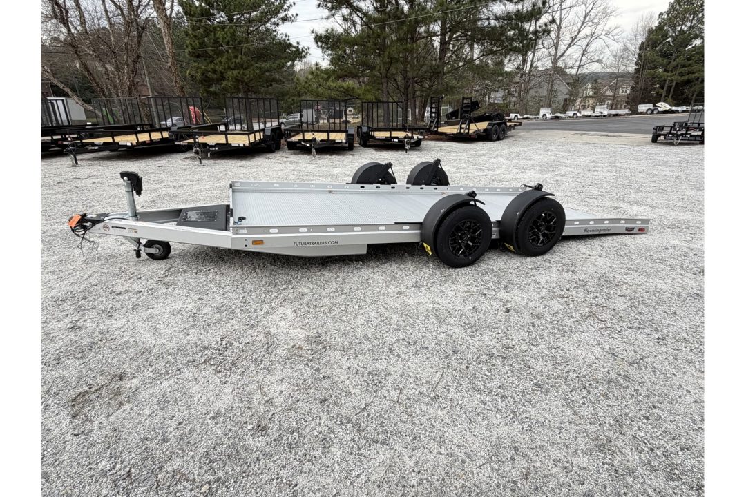 New 2026 Futura 16.5' Lowering Car Hauler, Electric Jack, Winch, Spare, Super Sport LT500