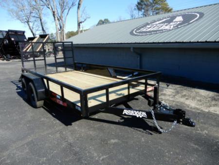 New 2026 Anderson 82x16 Landscape, Spring Assist Gate, 7800LB Payload