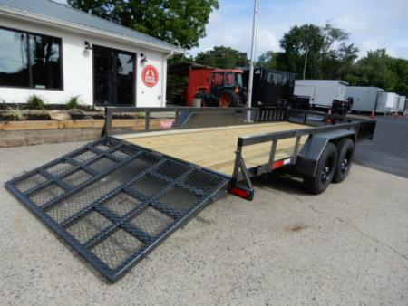New 2026 Anderson 7x16 Landscape, Ramp Gate & Side Ramps