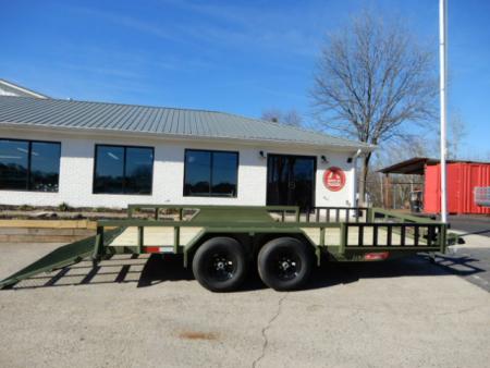 New 2026 Anderson 7x16' Landscape, Spring Assist Ramp Gate, Side Ramps, 7800LB Payload