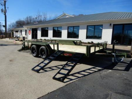 New 2026 Anderson 7x16' Landscape, Spring Assist Ramp Gate, Side Ramps, 7800LB Payload