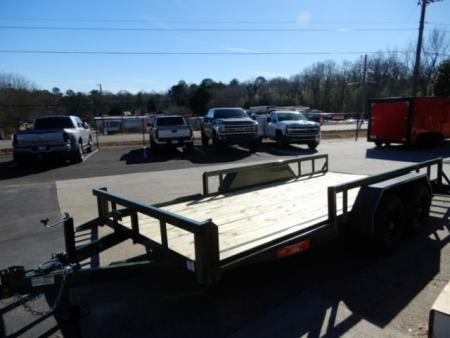 New 2026 Anderson 7x16' Landscape, Spring Assist Ramp Gate, Side Ramps, 7800LB Payload