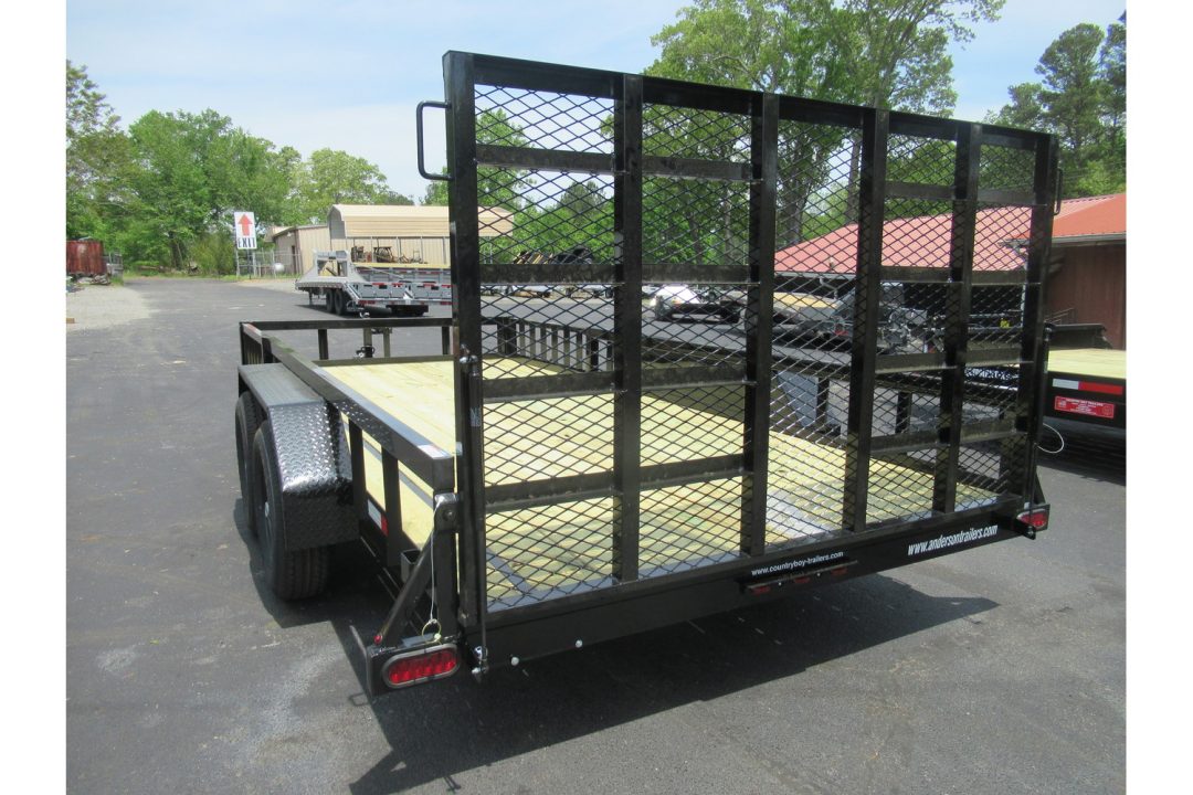 New 2026 Anderson 7x16 Landscape, 9950LB GVWR, Spring Assist Gate, Side Ramps