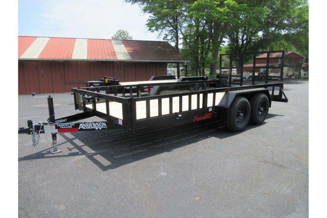 New 2026 Anderson 7x16 Landscape, 9950LB GVWR, Spring Assist Gate, Side Ramps