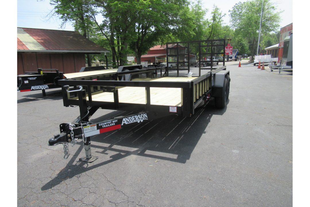New 2026 Anderson 7x16 Landscape, 9950LB GVWR, Spring Assist Gate, Side Ramps