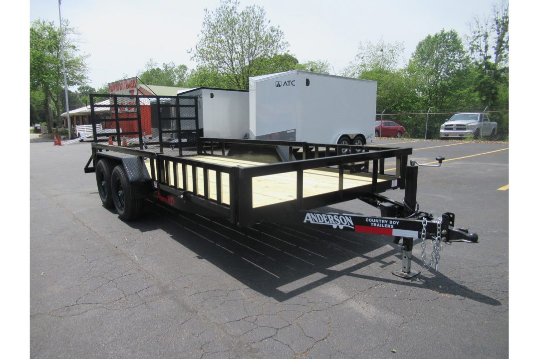 New 2026 Anderson 7x16 Landscape, 9950LB GVWR, Spring Assist Gate, Side Ramps