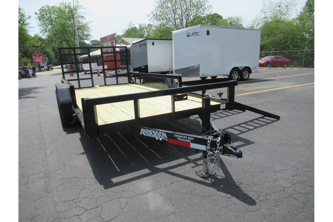 New 2026 Anderson 7x16 Landscape, 9950LB GVWR, Spring Assist Gate, Side Ramps
