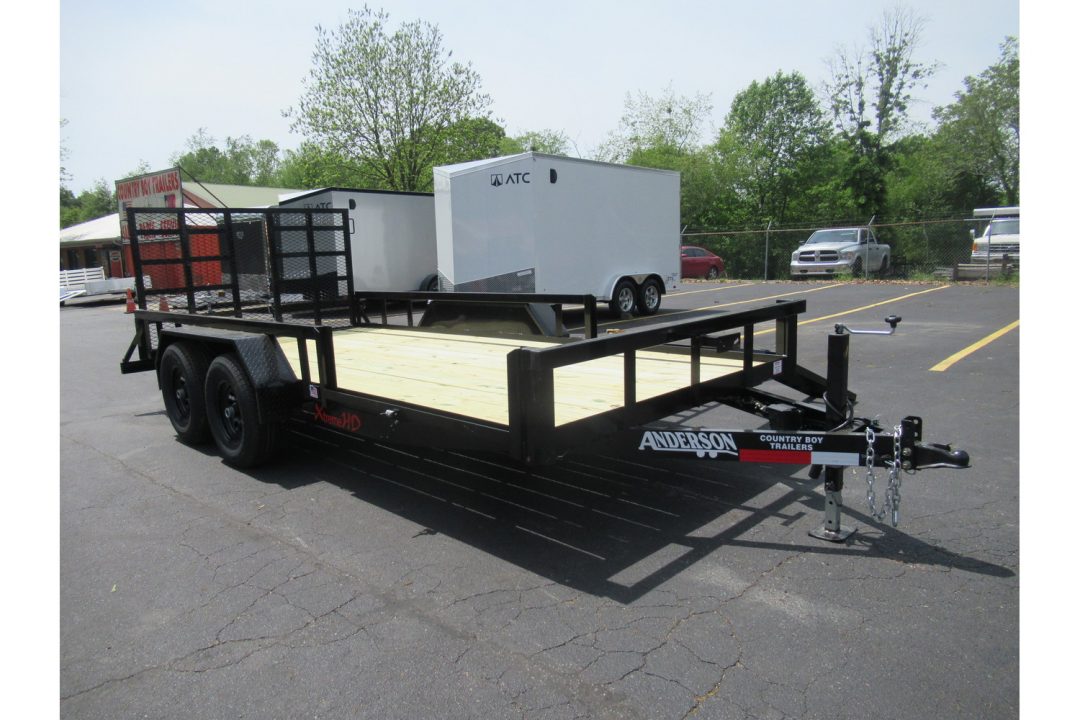 New 2026 Anderson 7x16 Landscape, 9950LB GVWR, Spring Assist Gate, Side Ramps