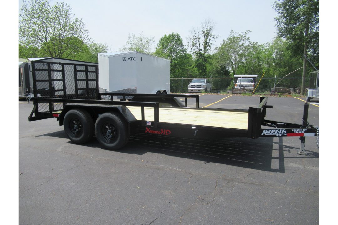 New 2026 Anderson 7x16 Landscape, 9950LB GVWR, Spring Assist Gate, Side Ramps