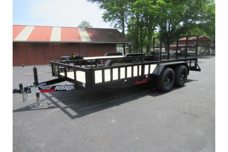 New 2026 Anderson 7x16 Landscape, 9950LB GVWR, Spring Assist Gate, Side Ramps