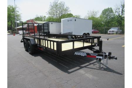 New 2026 Anderson 7x16 Landscape, 9950LB GVWR, Spring Assist Gate, Side Ramps