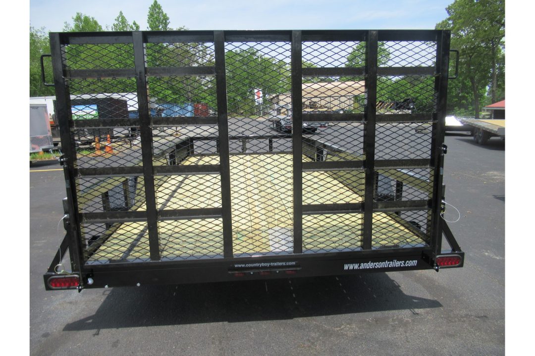 New 2026 Anderson 7x16 Landscape, 9950 GVWR, Spring Assist Gate, Side Ramps