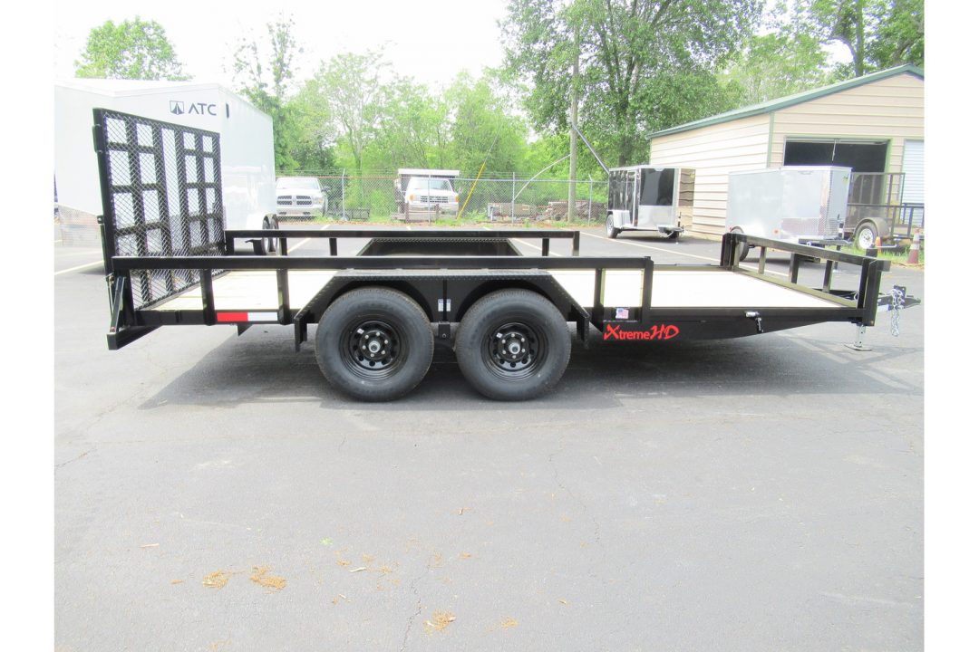 New 2026 Anderson 7x16 Landscape, 9950 GVWR, Spring Assist Gate, Side Ramps