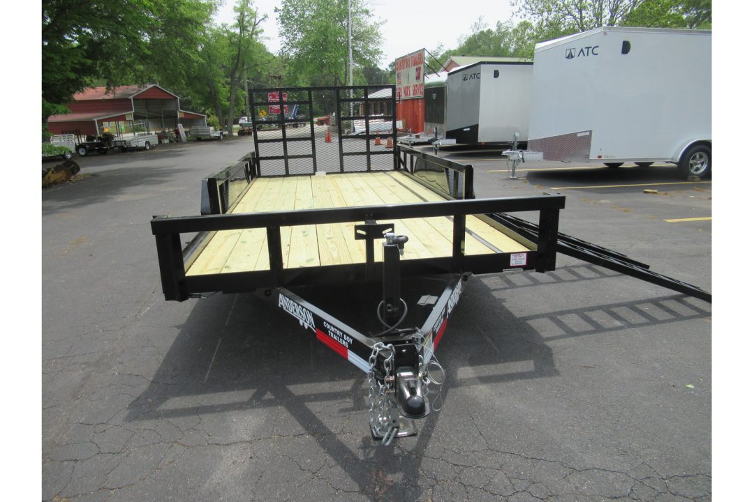 New 2026 Anderson 7x16 Landscape, 9950 GVWR, Spring Assist Gate, Side Ramps