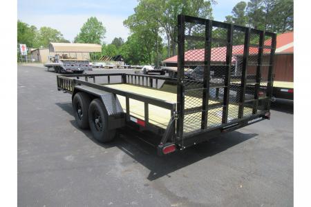 New 2026 Anderson 7x16 Landscape, 9950 GVWR, Spring Assist Gate, Side Ramps