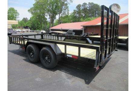 New 2026 Anderson 7x16 Landscape, 9950 GVWR, Spring Assist Gate, Side Ramps
