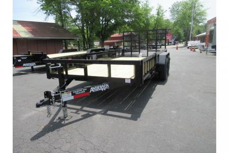 New 2026 Anderson 7x16 Landscape, 9950 GVWR, Spring Assist Gate, Side Ramps
