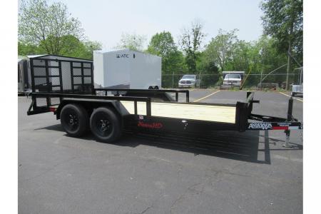 New 2026 Anderson 7x16 Landscape, 9950 GVWR, Spring Assist Gate, Side Ramps