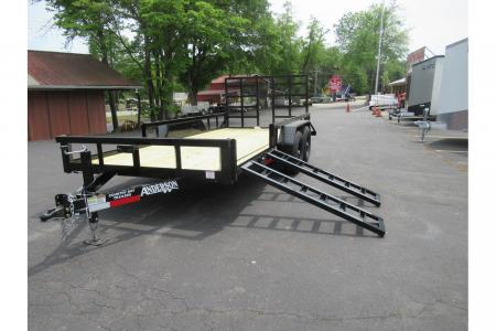 New 2026 Anderson 7x16 Landscape, 9950 GVWR, Spring Assist Gate, Side Ramps