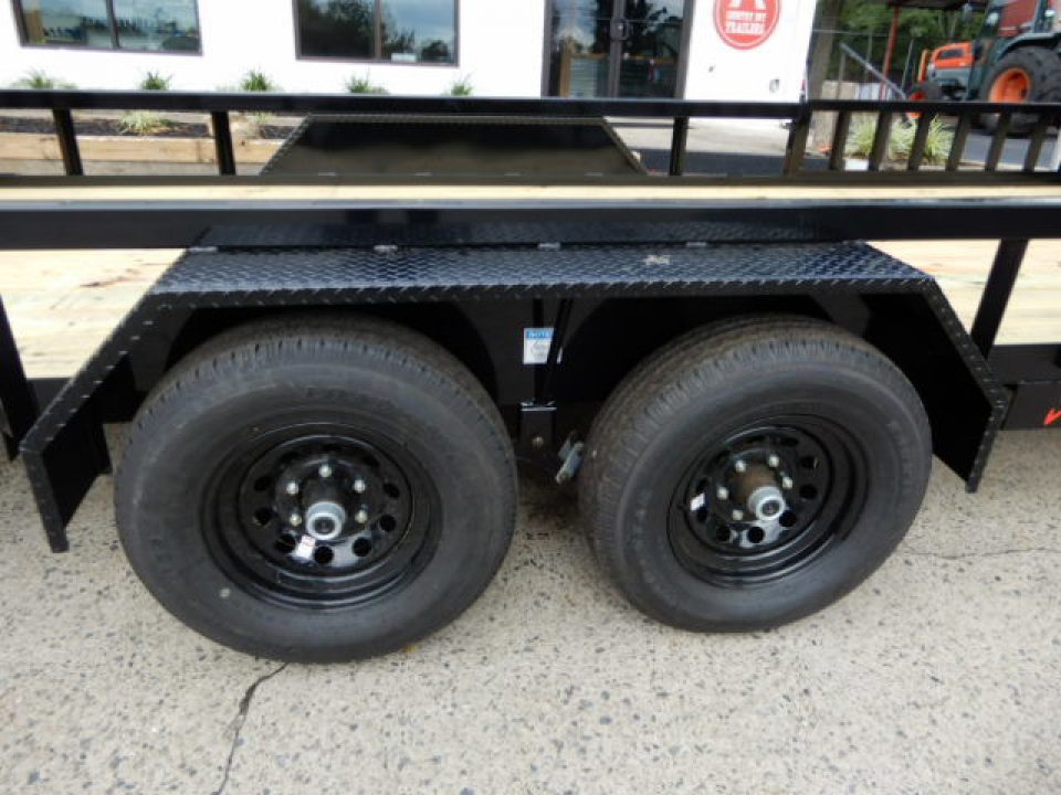 New 2026 Anderson 7x18 Landscape, Spring Assist Ramp Gate, 7800LB Payload, Side Ramps