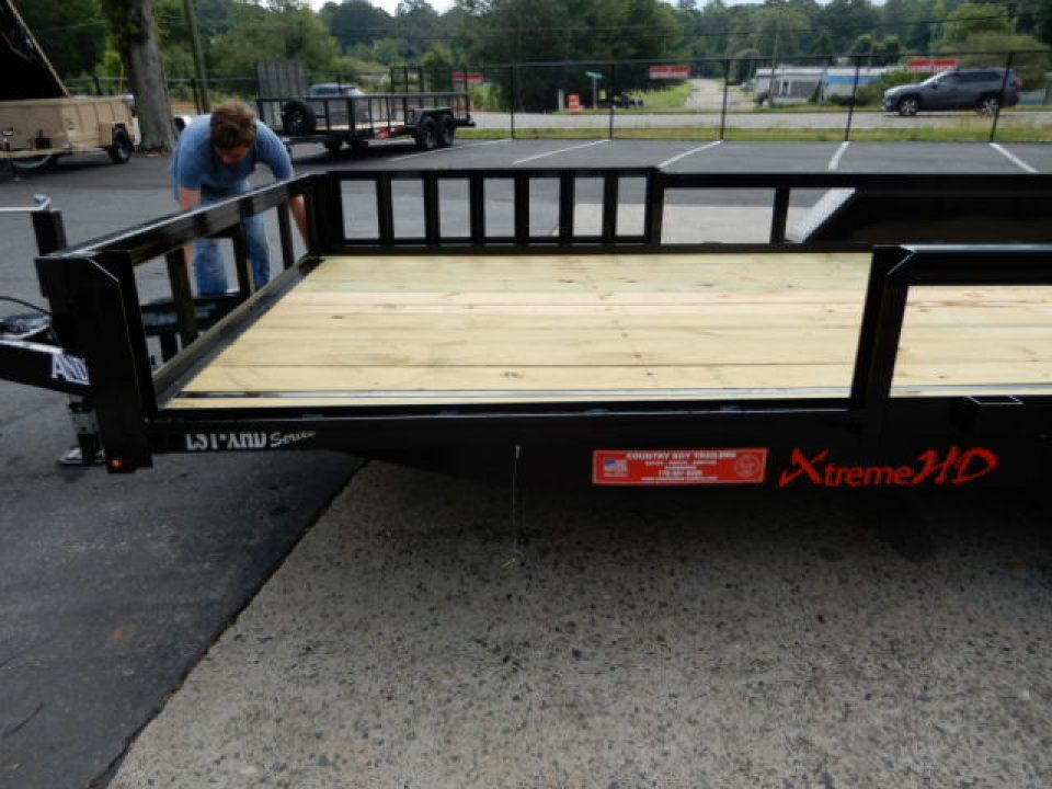 New 2026 Anderson 7x18 Landscape, Spring Assist Ramp Gate, 7800LB Payload, Side Ramps