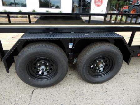 New 2026 Anderson 7x18 Landscape, Spring Assist Ramp Gate, 7800LB Payload, Side Ramps