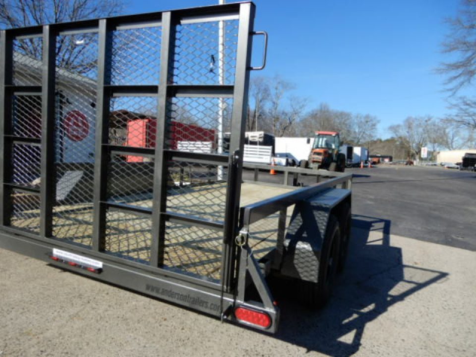 New 2026 Anderson 7'x16' Landscape, 9950LB GVWR, Spring Assist Tractor Gate