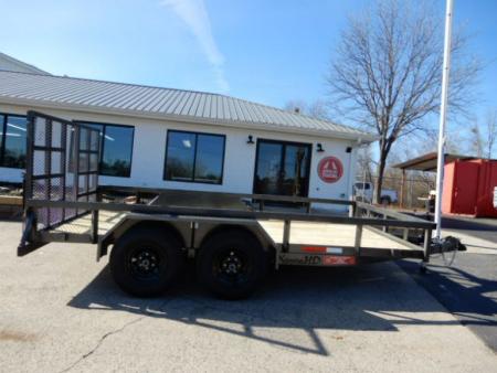 New 2026 Anderson 7'x16' Landscape, 9950LB GVWR, Spring Assist Tractor Gate