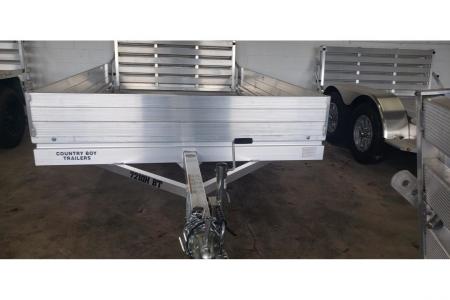 New 2026 Aluma 72"X10' Utility, 12" Sides, Bi-Fold Tailgate 7210H