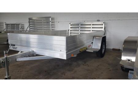 New 2026 Aluma 72"X10' Utility, 12" Sides, Bi-Fold Tailgate 7210H
