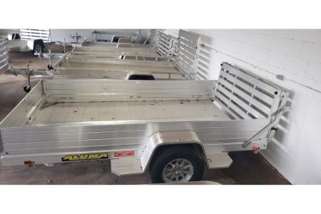 New 2026 Aluma 72"X10' Utility, 12" Sides, Bi-Fold Tailgate 7210H