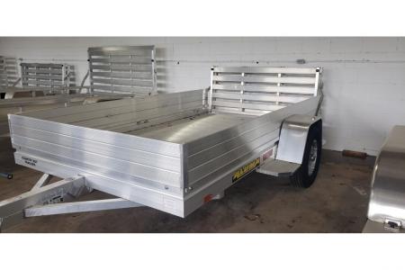 New 2026 Aluma 72"X10' Utility, 12" Sides, Bi-Fold Tailgate 7210H