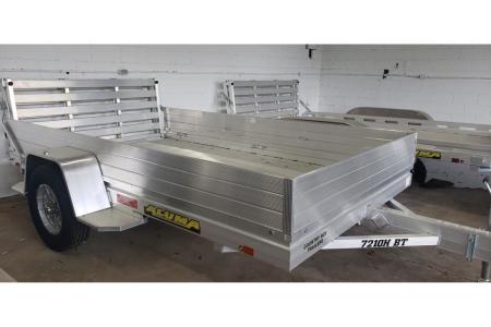New 2026 Aluma 72"X10' Utility, 12" Sides, Bi-Fold Tailgate 7210H