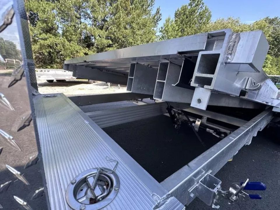 New 2026 Aluma 82"x20' Car Hauler, Full-Tilt, 9900 GVWR, Storage Box & Rock Guard