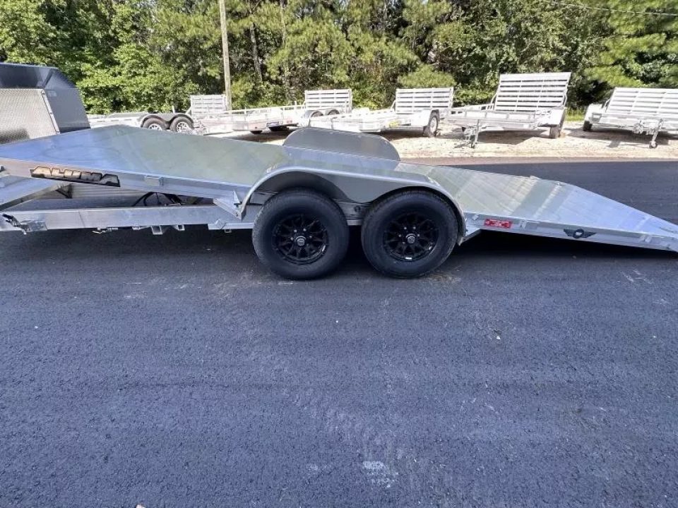 New 2026 Aluma 82"x20' Car Hauler, Full-Tilt, 9900 GVWR, Storage Box & Rock Guard