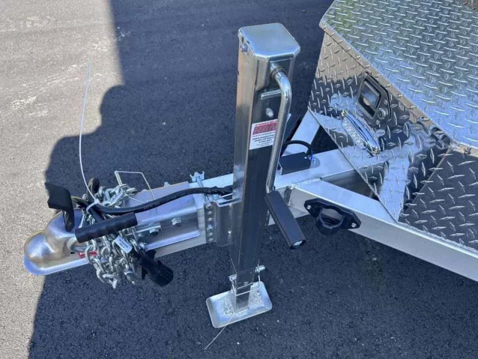 New 2026 Aluma 82"x20' Car Hauler, Full-Tilt, 9900 GVWR, Storage Box & Rock Guard