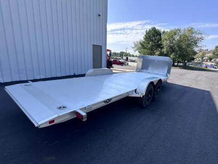 New 2026 Aluma 82"x20' Car Hauler, Full-Tilt, 9900 GVWR, Storage Box & Rock Guard