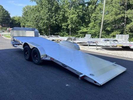 New 2026 Aluma 82"x20' Car Hauler, Full-Tilt, 9900 GVWR, Storage Box & Rock Guard