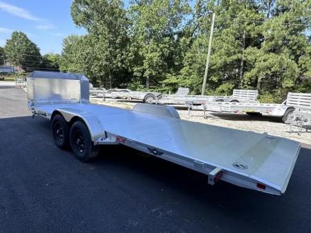 New 2026 Aluma 82"x20' Car Hauler, Full-Tilt, 9900 GVWR, Storage Box & Rock Guard