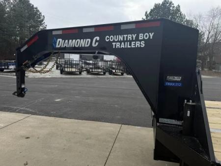 New 2026 Diamond C 8.5x35' Gooseneck, 12' Hydraulic Dove & Jacks, 25900 GVWR FMAX212 HDT