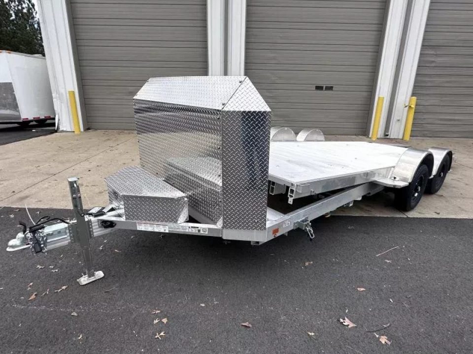New 2026 Aluma 82"x18' Car Hauler, Tilt w/Low Profile Ramps