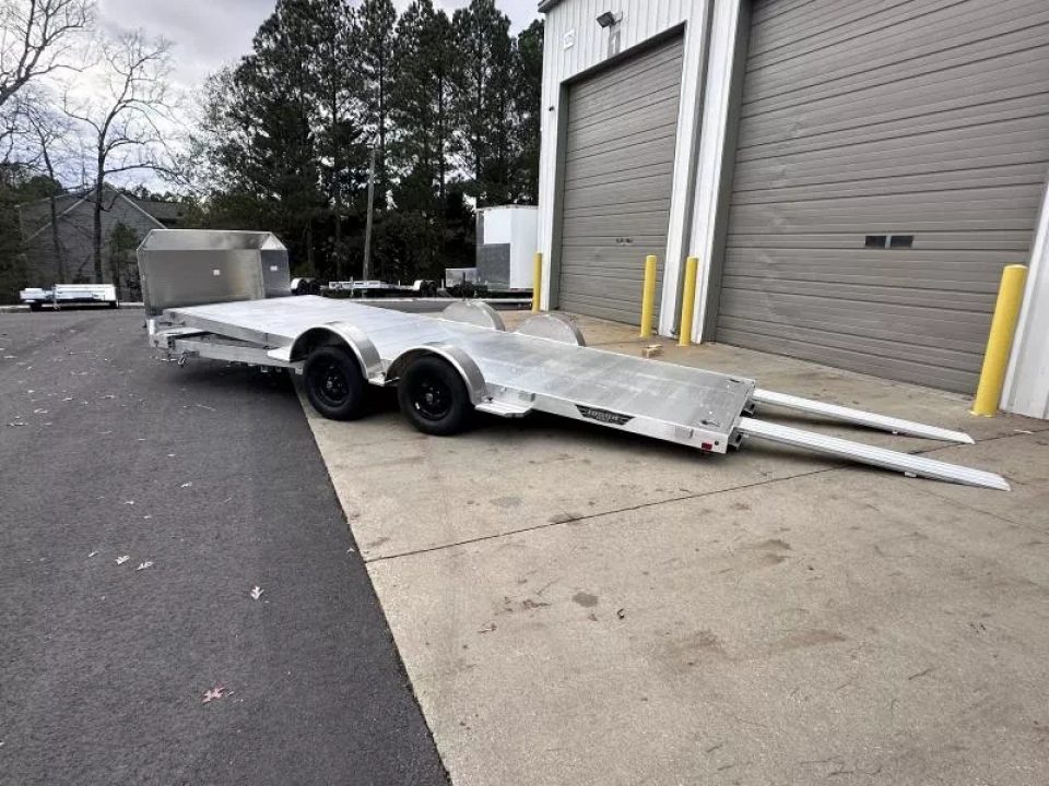 New 2026 Aluma 82"x18' Car Hauler, Tilt w/Low Profile Ramps