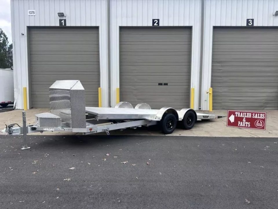 New 2026 Aluma 82"x18' Car Hauler, Tilt w/Low Profile Ramps
