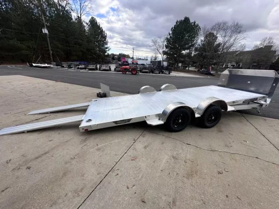 New 2026 Aluma 82"x18' Car Hauler, Tilt w/Low Profile Ramps
