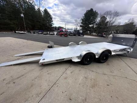 New 2026 Aluma 82"x18' Car Hauler, Tilt w/Low Profile Ramps