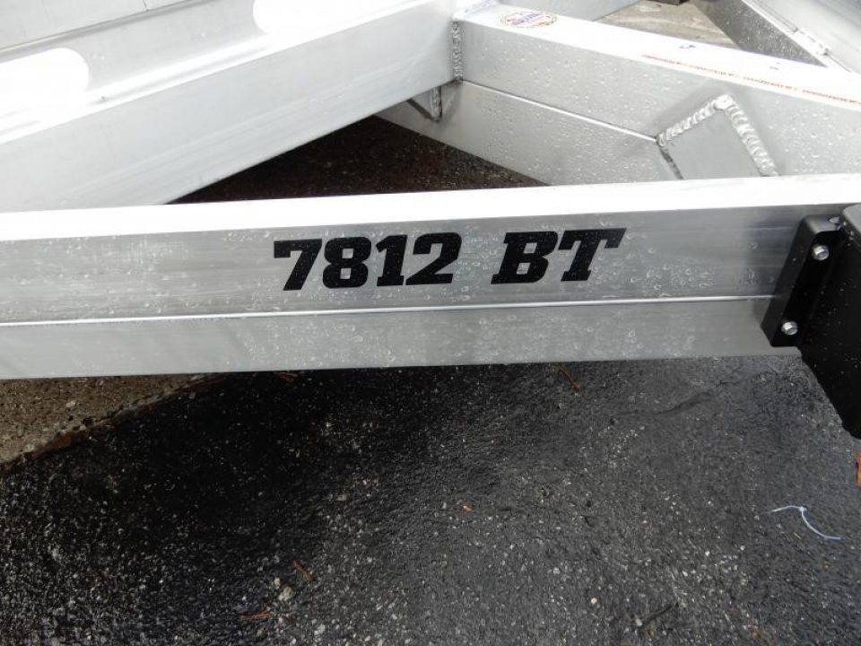 New 2027 Aluma 78"x12' Utility, 7" Sides, Bi-Fold Tailgate 7812BT