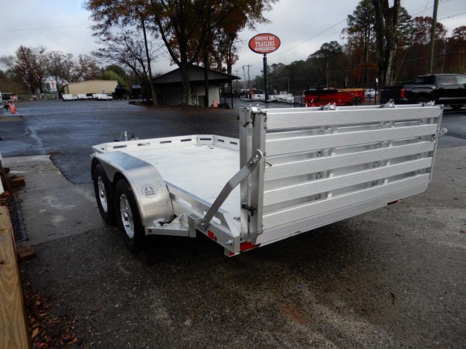 New 2027 Aluma 78"x12' Utility, 7" Sides, Bi-Fold Tailgate 7812BT