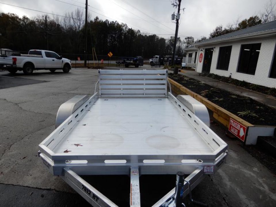 New 2027 Aluma 78"x12' Utility, 7" Sides, Bi-Fold Tailgate 7812BT
