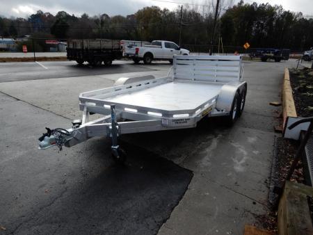 New 2027 Aluma 78"x12' Utility, 7" Sides, Bi-Fold Tailgate 7812BT